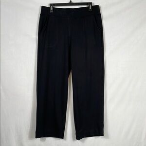 AYR Black Cropped Knit Casual Pants Size XL Like New EUC Awesome Quality